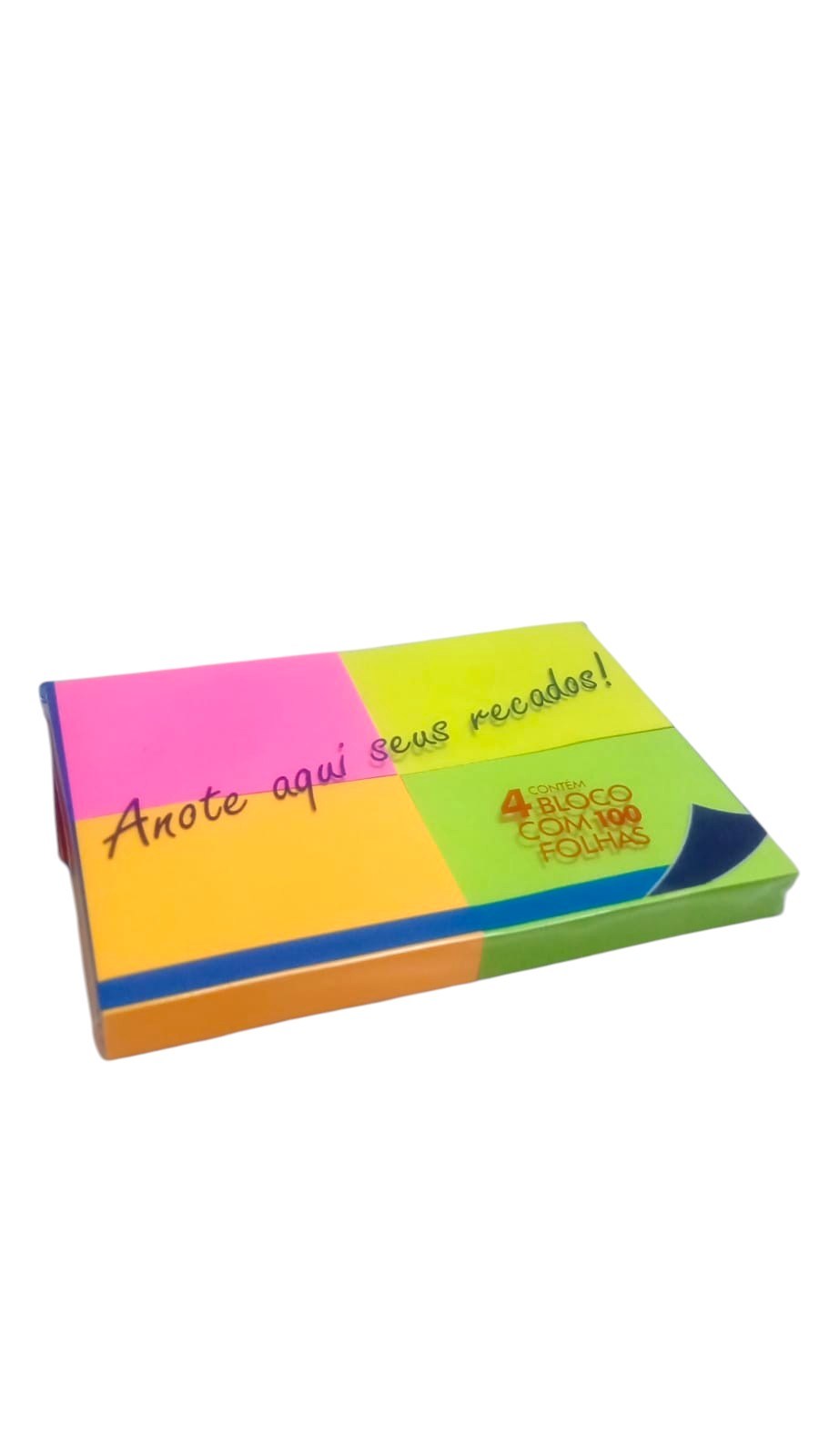 BLOCO ADESIVO 38X50 C/4 KAZ NEON